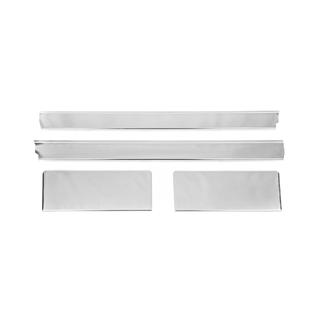 Protectii praguri interioare inox Carmos (4 buc) Ford Custom 2013-2022 foto 2