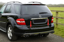 Mercedes ML W164 2005-2011 Ornament portbagaj inox foto 1