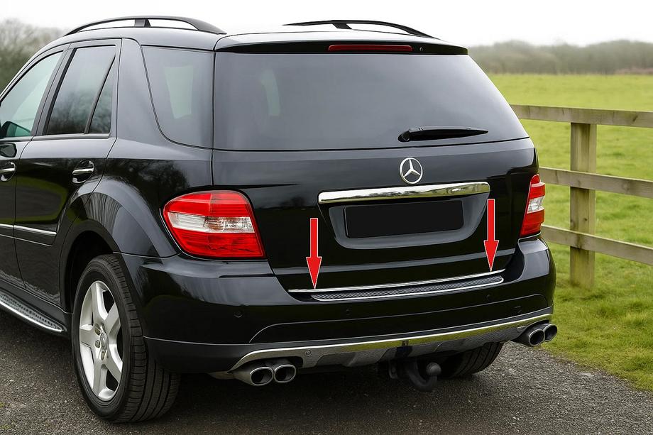 Mercedes ML W164 2005-2011 Ornament portbagaj inox Image