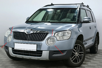 Skoda Yeti 2009-2017 Capace Cromate pentru Proiectoare Ceata (2009-2013, 2 buc, Otel Inoxidabil) foto 1