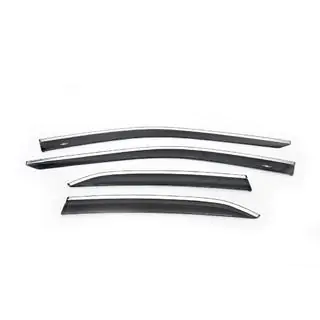 Deflectoare geamuri cu ornament cromat SD (4 buc, HIC) foto 2