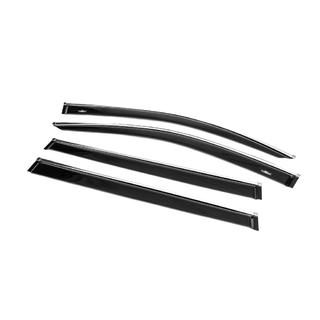 Deflectoare geamuri cu ornament crom (4 buc, HIC) Toyota Highlander 2013-2019 foto 2