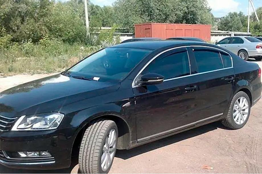 Volkswagen Passat B6 2006-2012 Deflectoare geamuri cu ornament cromat SW (4 buc, HIC) Foto 8