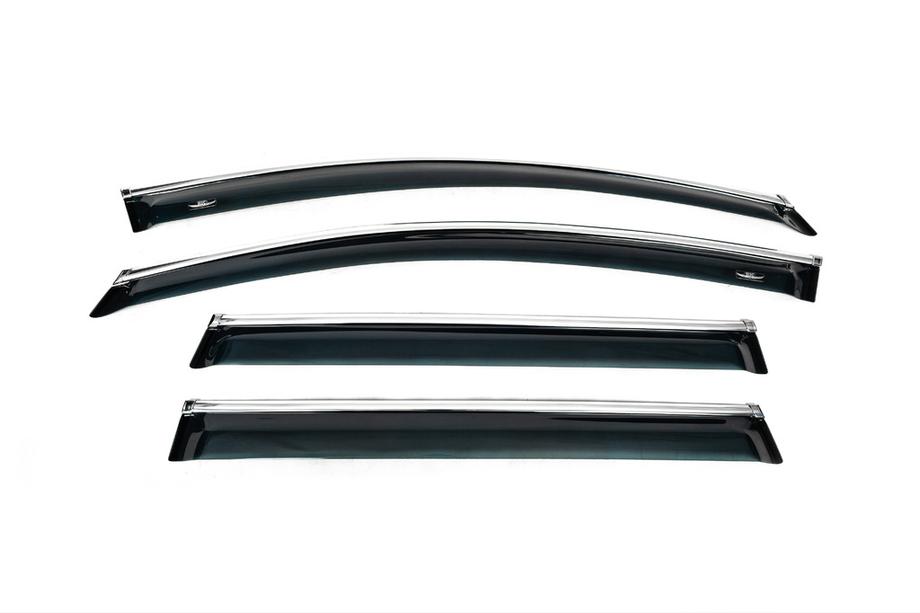 Volkswagen Passat B6 2006-2012 Deflectoare geamuri cu ornament cromat SW (4 buc, HIC) Foto 6