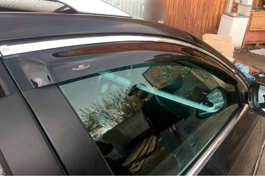 Volkswagen Passat B7 2012-2015 Deflectoare geamuri cu ornament cromat SW (4 buc, EU, HIC) Foto 1