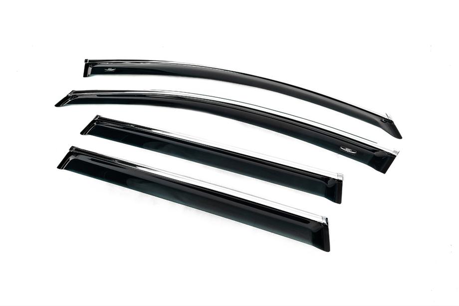 Volkswagen Passat B7 2012-2015 Deflectoare geamuri cu ornament cromat SW (4 buc, EU, HIC) Foto 11