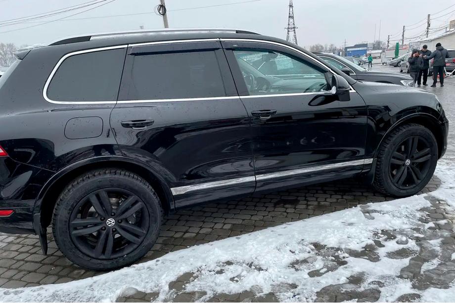 Volkswagen Touareg 2010-2018 Deflectoare geamuri cu ornament crom (4 buc, HIC) Foto 13