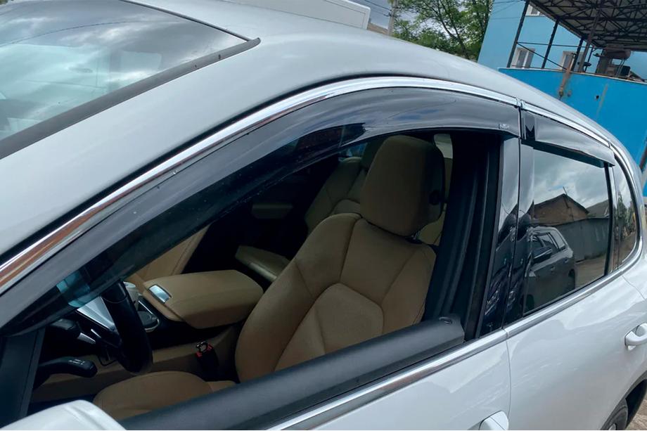 Volkswagen Touareg 2010-2018 Deflectoare geamuri cu ornament crom (4 buc, HIC) Foto 9