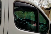 Nissan Primastar 2002-2014 Deflectoare geam incastrabile (2 buc, HIC) foto 2