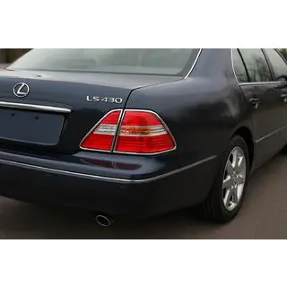 Capace cromate pentru stopuri (2 buc, plastic) Lexus LS 2001-2006 foto 1