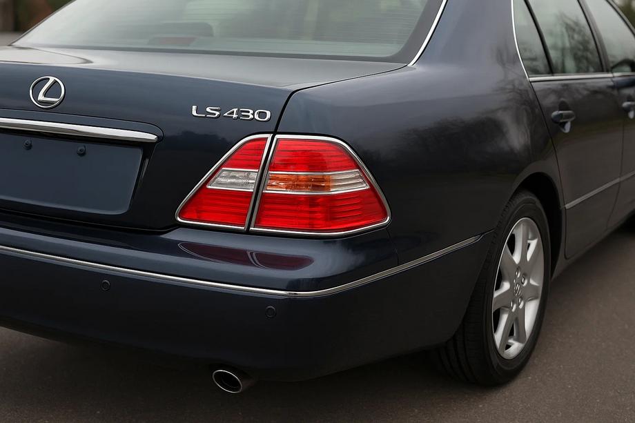 Lexus LS 2001-2006 Capace cromate pentru stopuri (2 buc, plastic) Image