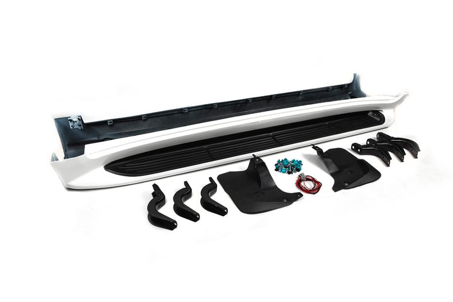 Toyota Land Cruiser 200 2007-2021 Praguri laterale cu LED (design 2015-2020) Negru Foto 7