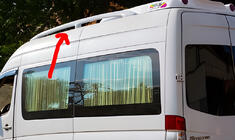 Mercedes Sprinter W906 2006–2018 Bare longitudinale acoperis (grund pentru vopsire) foto 1