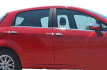 Fiat Punto Grande/EVO 2006-2018 Capace Cromate Manere Usa (4 usi, Otel Inoxidabil) Carmos - Otel Inoxidabil Turcesc foto 1