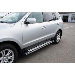 Praguri Laterale Rainbow (2 buc, aluminiu) Hyundai Santa Fe 2 2006-2012 foto 1