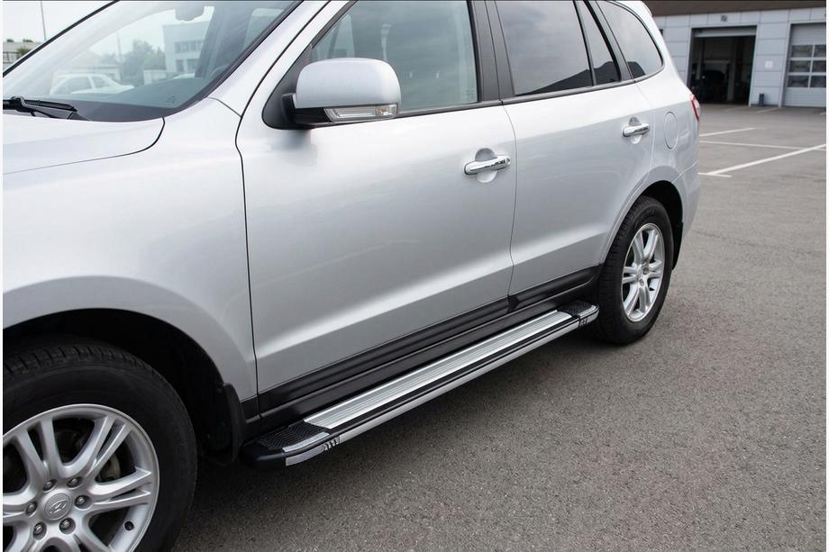 Hyundai Santa Fe 2 2006-2012 Praguri Laterale Rainbow (2 buc, aluminiu) Image