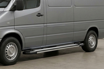 Volkswagen LT 1995-2006 Praguri Laterale Rainbow (2 buc, Aluminiu) foto 1