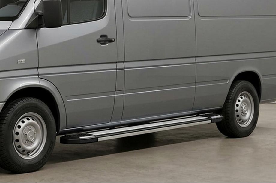 Volkswagen LT 1995-2006 Praguri Laterale Rainbow (2 buc, Aluminiu) Image