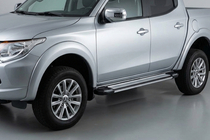 Mitsubishi L200 2006-2015 Praguri Laterale Rainbow (2 buc, aluminiu) foto 1