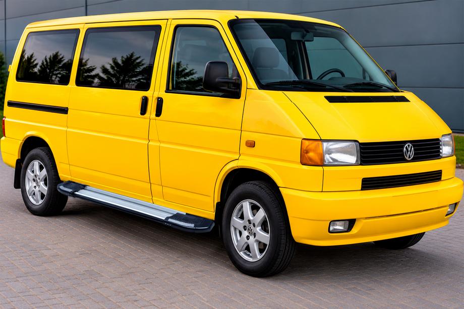 Volkswagen T4 Transporter 1990-2003 Praguri Laterale Rainbow (2 buc, Aluminiu) Ampatament Lung Foto 1