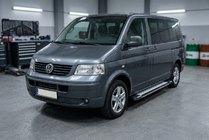 Volkswagen T5 Transporter 2003-2010 Praguri Laterale Rainbow (2 buc, Aluminiu) Ampatament Lung foto 1