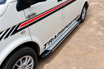 Volkswagen T5 Transporter 2003-2010 Praguri Laterale Rainbow (2 buc, Aluminiu) Ampatament Lung foto 3