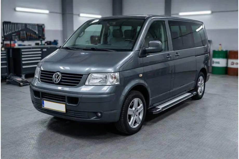 Volkswagen T5 Caravelle 2004-2010 Praguri Laterale Rainbow (2 buc, Aluminiu) Ampatament Lung Image