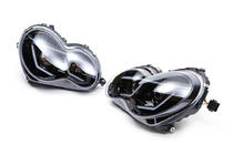 Mercedes C-class W203 2000-2007 Faruri fata cu lumini de zi LED (2 buc) Fumuriu foto 10