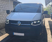 Volkswagen T6 2015-2024 Faruri fata cu lumini de zi LED Black (2015-2019, 2 buc) foto 7
