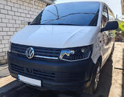 Volkswagen T6 2015-2024 Faruri fata cu lumini de zi LED Black (2015-2019, 2 buc) foto 2