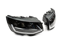 Volkswagen T6 2015-2024 Faruri fata cu lumini de zi LED Black (2015-2019, 2 buc) foto 5