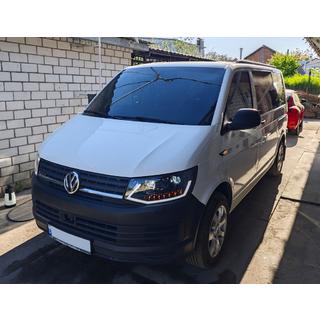 Faruri fata cu lumini de zi LED Black (2015-2019, 2 buc) Volkswagen T6 2015-2024 foto 1