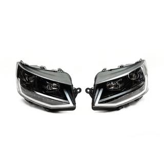 Faruri fata cu lumini de zi LED Black (2015-2019, 2 buc) Volkswagen T6 2015-2024 foto 3