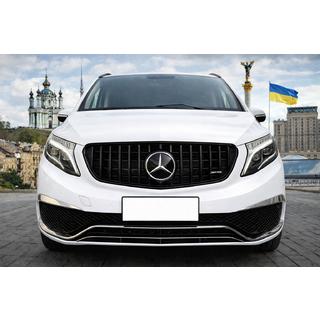 Grila Fata GT Panamericana Neagra (2014-2019 pentru V-class) Mercedes Vito/V-class W447 2014- foto 1