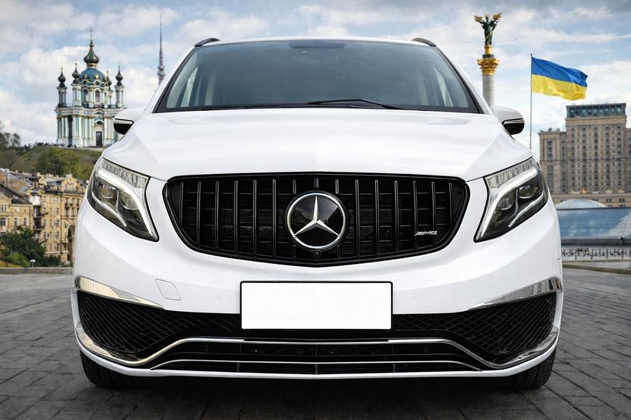 Mercedes Vito/V-class W447 2014- Grila Fata GT Panamericana Neagra (2014-2019 pentru V-class) Foto 1