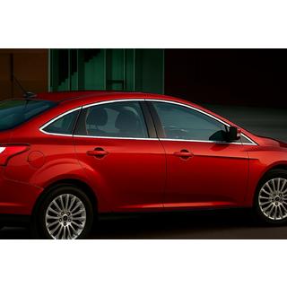 Set complet ornamente geamuri inox pentru Sedan (12 piese) Ford Focus III 2011-2017 foto 1