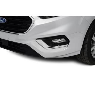 Capace proiectoare ceata 2018+ (2 buc, Otel Inoxidabil) Ford Custom 2013-2022 foto 1
