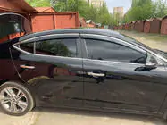 Hyundai Elantra (AD) 2015-2020 Deflectoare geamuri cu ornament cromat (4 buc, Niken) foto 1
