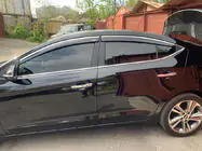 Hyundai Elantra (AD) 2015-2020 Deflectoare geamuri cu ornament cromat (4 buc, Niken) foto 2