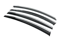 Hyundai Elantra (AD) 2015-2020 Deflectoare geamuri cu ornament cromat (4 buc, Niken) foto 4