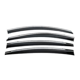 Deflectoare geamuri cu ornament cromat (4 buc, Niken) Hyundai Elantra (AD) 2015-2020 foto 3