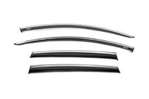 Renault Clio IV 2012-2019 Deflectoare geamuri cu ornament cromat Niken (HB, 4 buc) foto 2