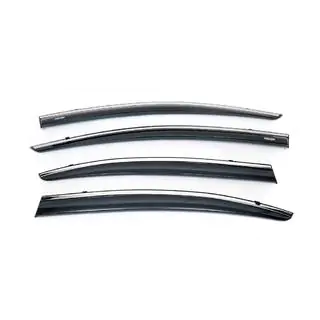 Deflectoare geamuri cu ornament cromat (4 buc, Niken) foto 2