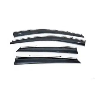 Deflectoare geamuri cu ornament cromat (4 buc, Niken) foto 2