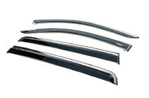 Renault Lodgy 2013-2022 Deflectoare geamuri cu ornament cromat (4 buc, Niken) foto 2