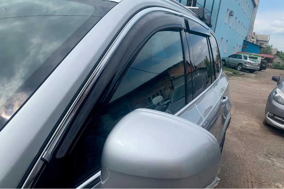 Volvo XC90 2015- Deflectoare geamuri cu banda cromata (4 buc, HIC) Foto 2