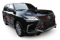Lexus LX570/450d 2008-2022 Kit caroserie BlackEdition (pentru TRD 2016+) foto 1