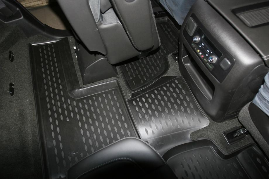Chevrolet Tahoe 2014-2019 (2015↗) Covorase cauciuc 3D interior (4 buc, Novline) Foto 2