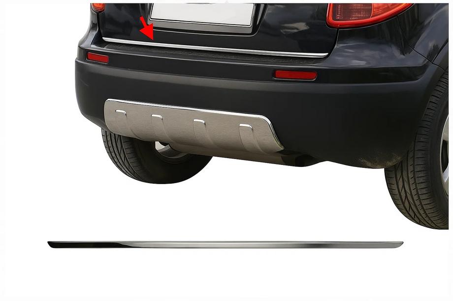 Fiat Sedici 2006-2014 Ornament portbagaj inox Image