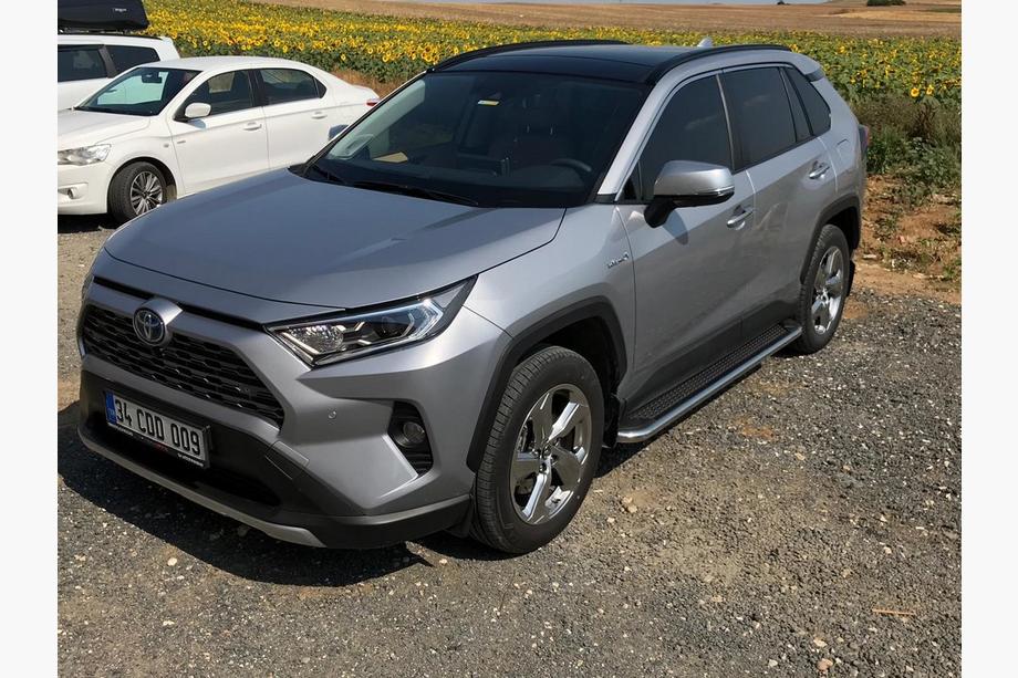Toyota Rav 4 2019–2025 Praguri Laterale Maydos V2 (2 buc, Aluminiu cu Inox) Foto 2
